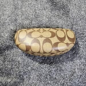 Coach eyeglasses case signature monogram hard case RR